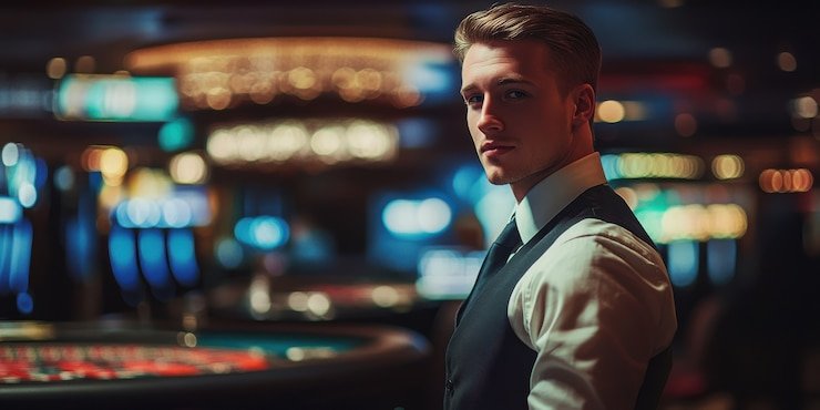 Tampilan meja Live Casino suka288 dengan dealer nyata dan antarmuka modern